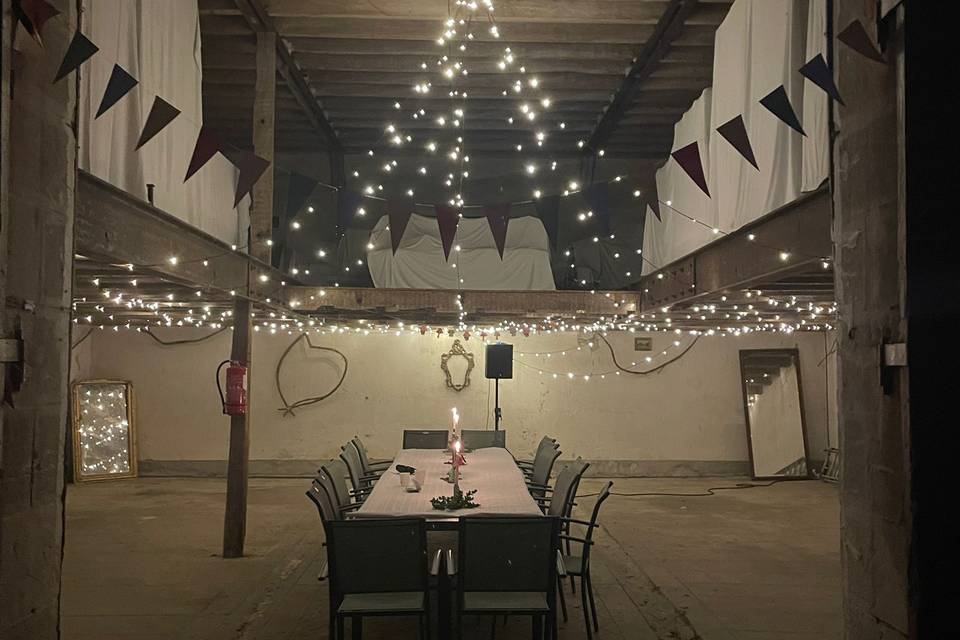 Dans la grange