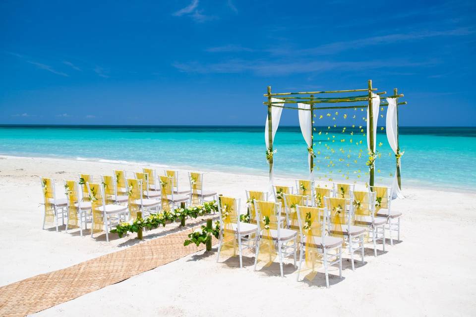 Cérémonie sur plage de Floride