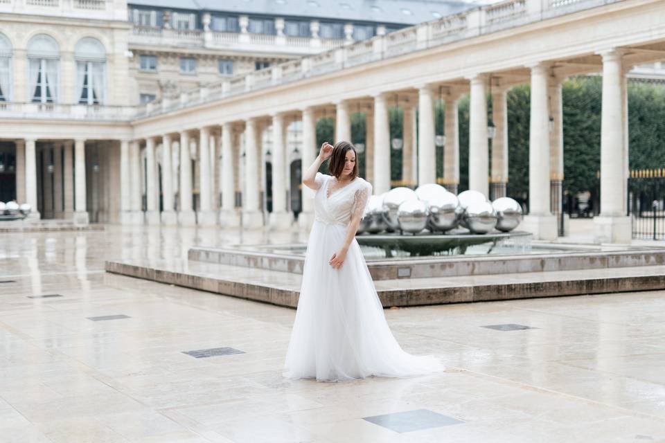 Robe de mariée bohème chic