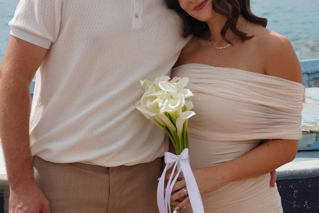 Mariage les pieds dans le sabl