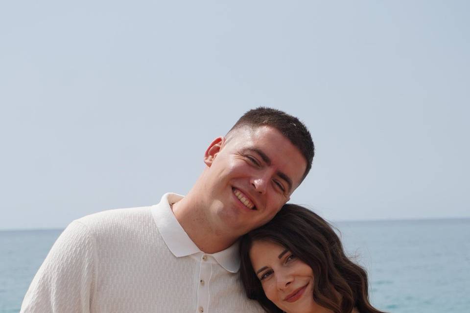 Mariage les pieds dans le sabl