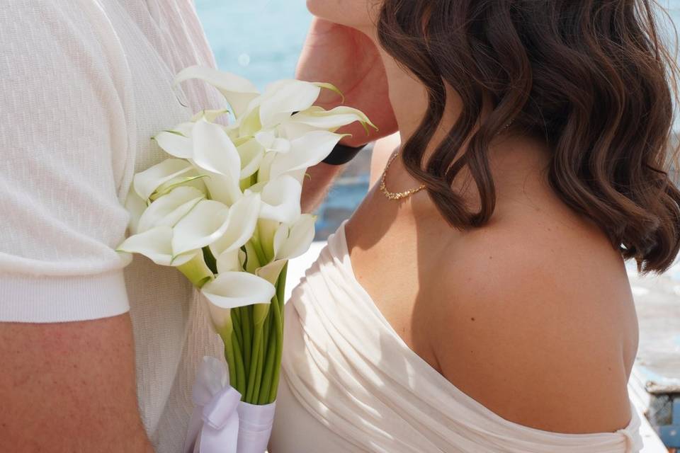 Mariage les pieds dans le sabl