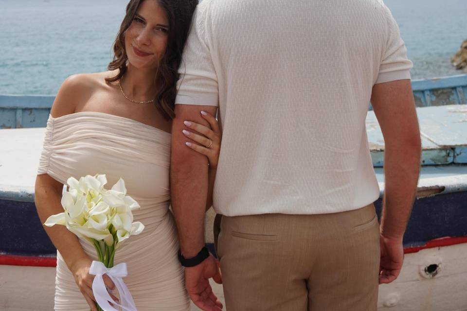 Mariage les pieds dans le sabl