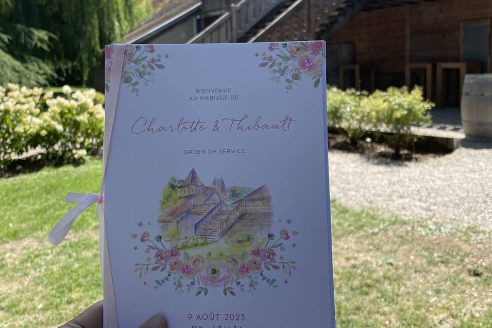 Livret cérémonie sur mesure