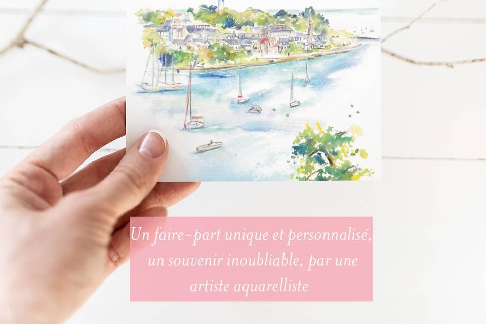 Faire-part lieu sur mesure