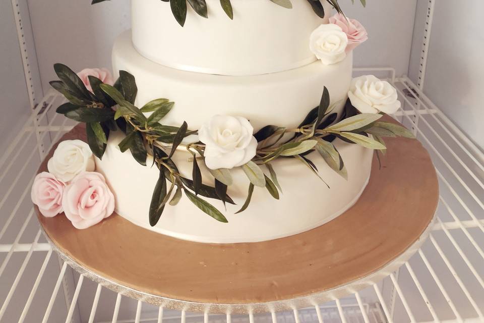 Wedding cake olivier et roses