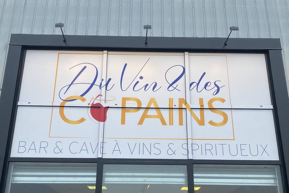 Enseigne Du vin et des copains