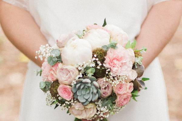 Bouquet de mariée romantique