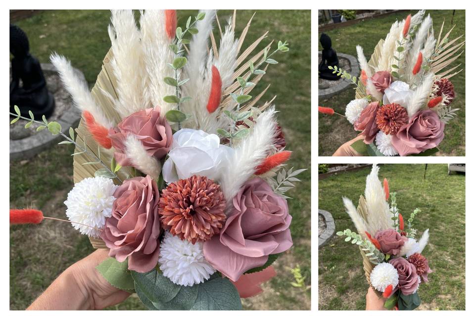 Bouquet mariée et bouquet lanc
