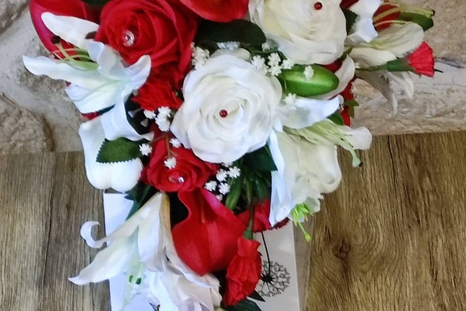 Bouquet rouge et blanc