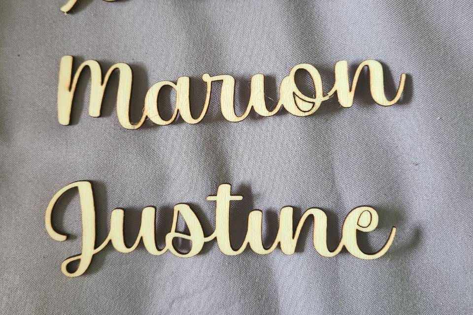 Marque place personnalisable