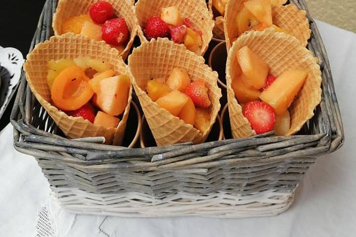 Salade de fruits en cornet