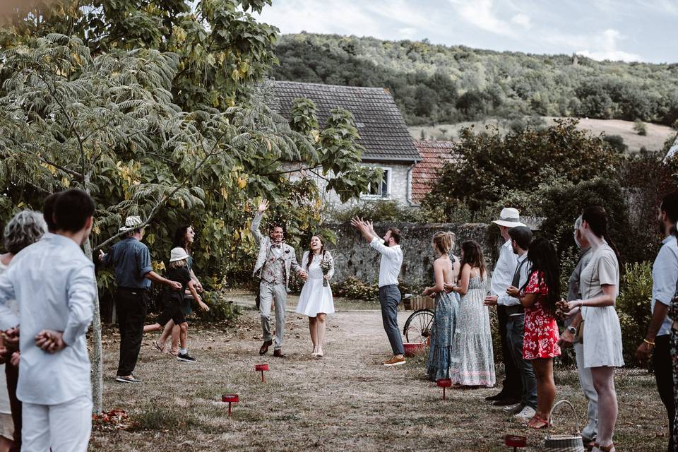 Arrivée des mariés