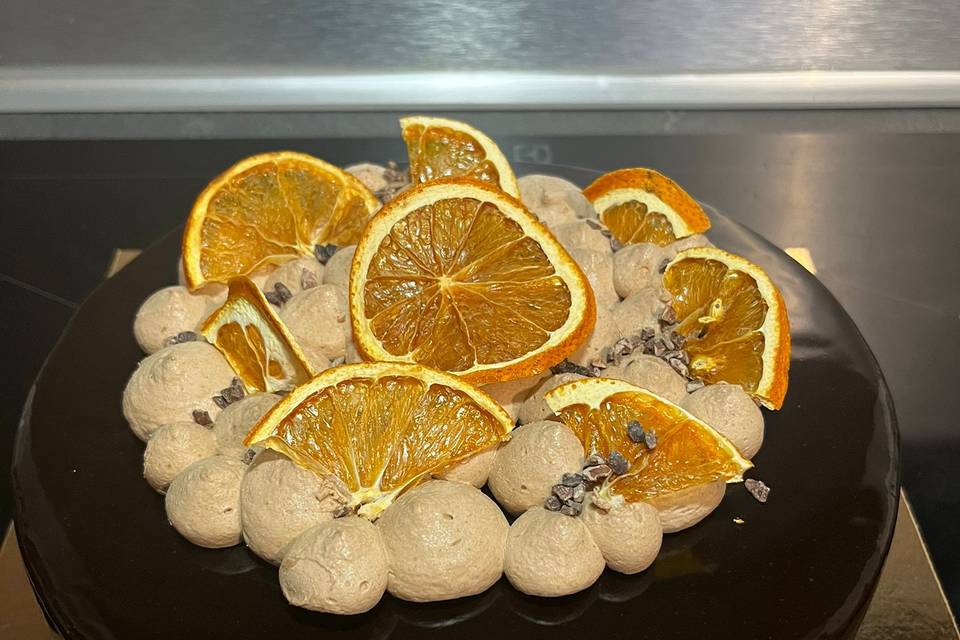 Entremets chocolat et Orange