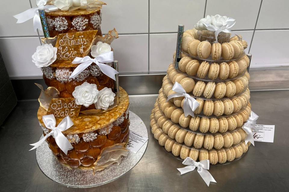 Croquembouche +Macarons