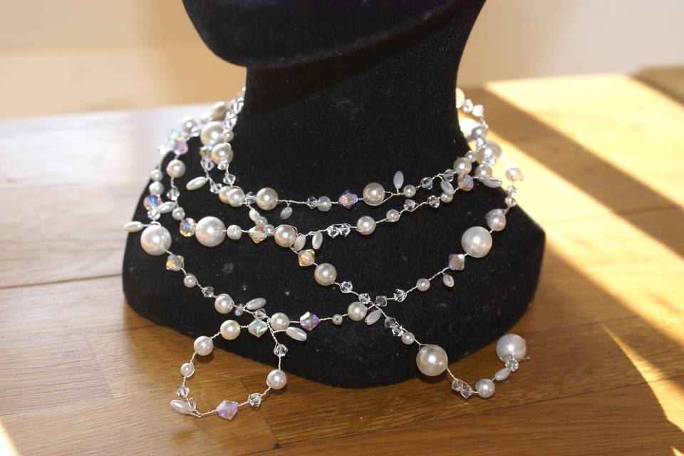 Collier Perles/cristal/verre