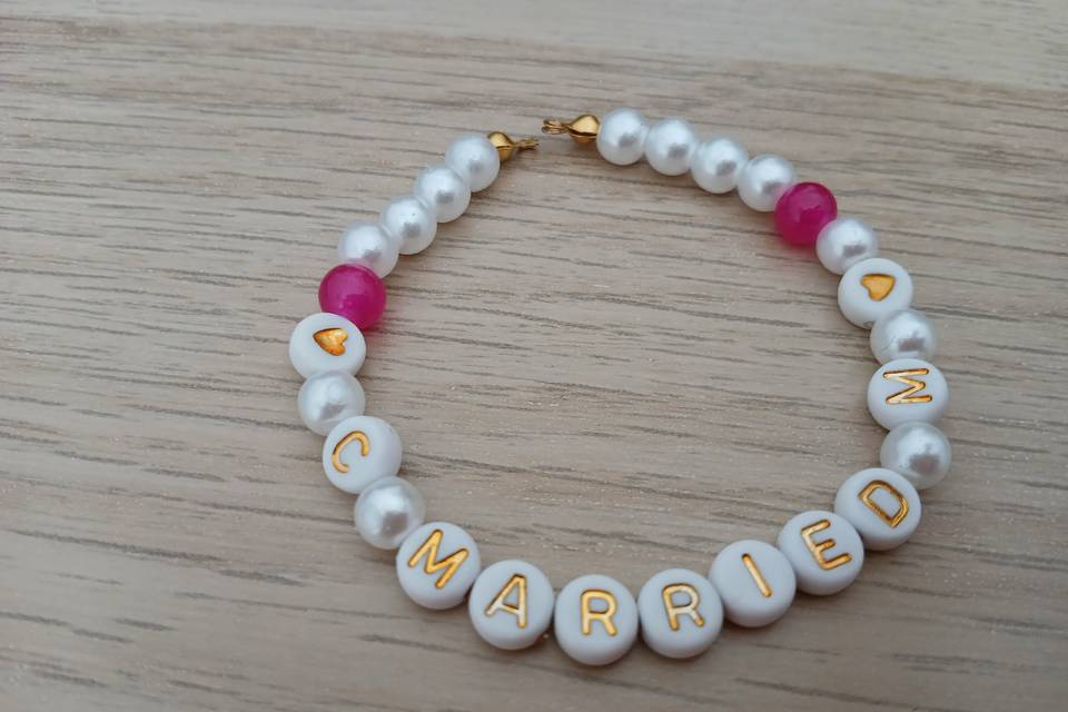 Bracelet  initiales + Married