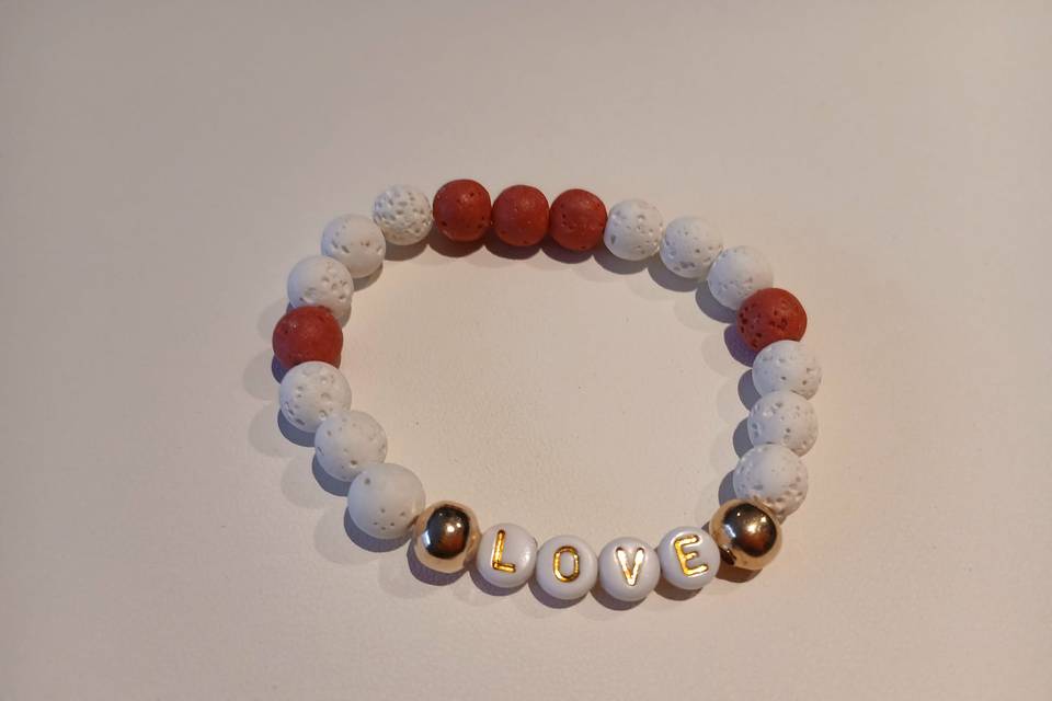 Bracelet en pierres de lave