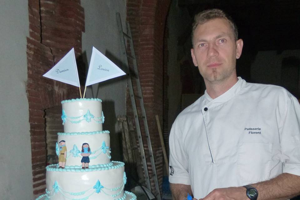 Florent et son wedding cake