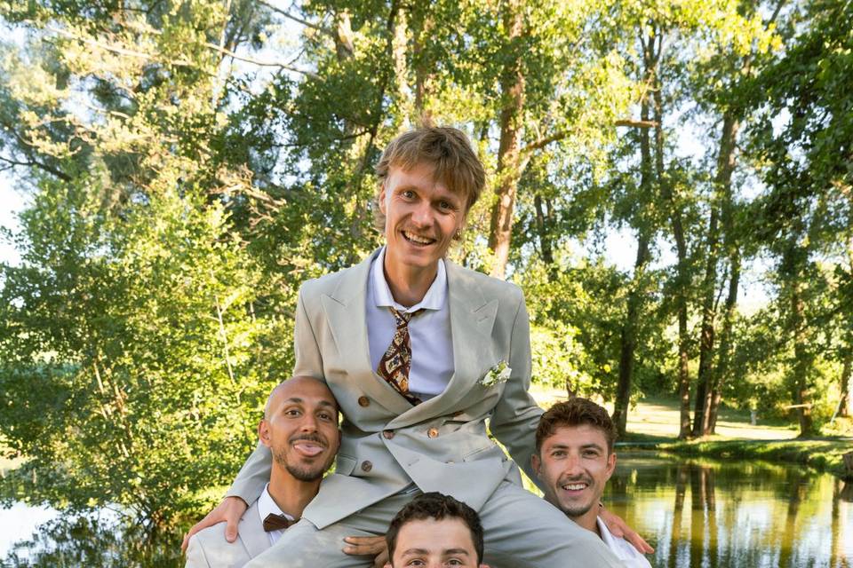 Photo avec les témoins