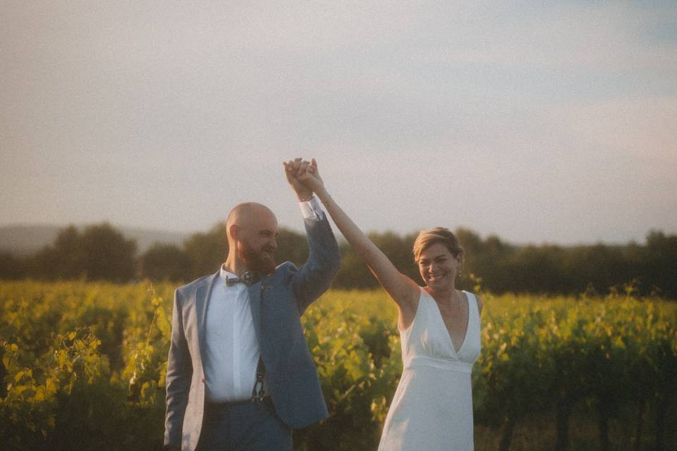 Photographe mariage vignes