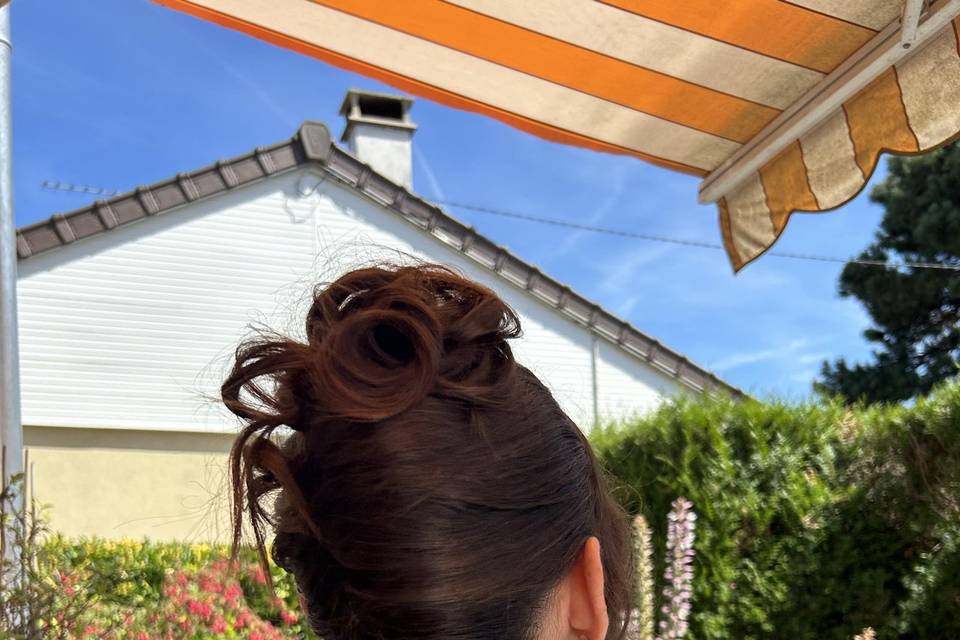 Chignon banane revisité