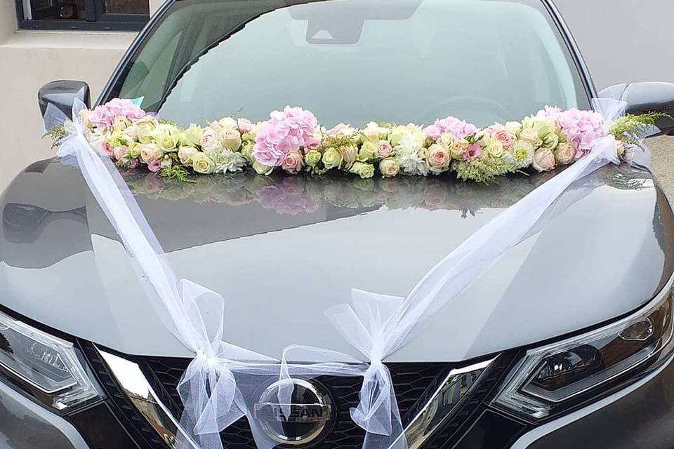 Guirlande de voiture mariage