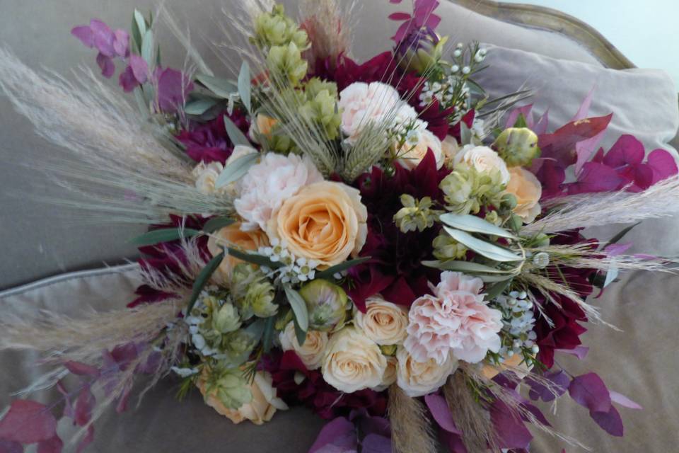 Bouquet de mariée automnale