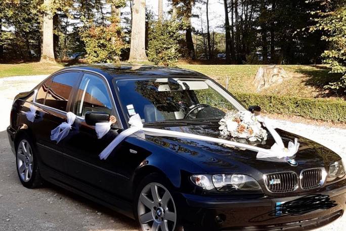 Voiture mariage hivers