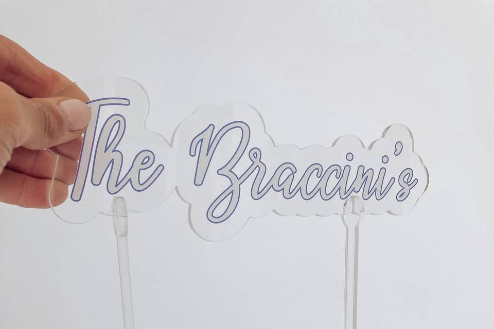 Cake Topper plexi