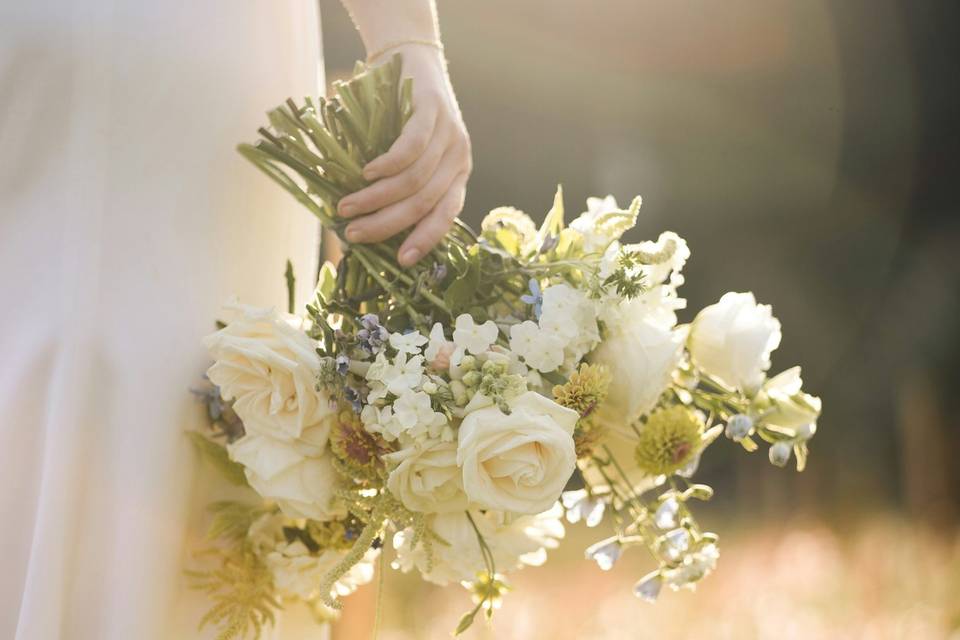 Bouquet de mariée bucolique