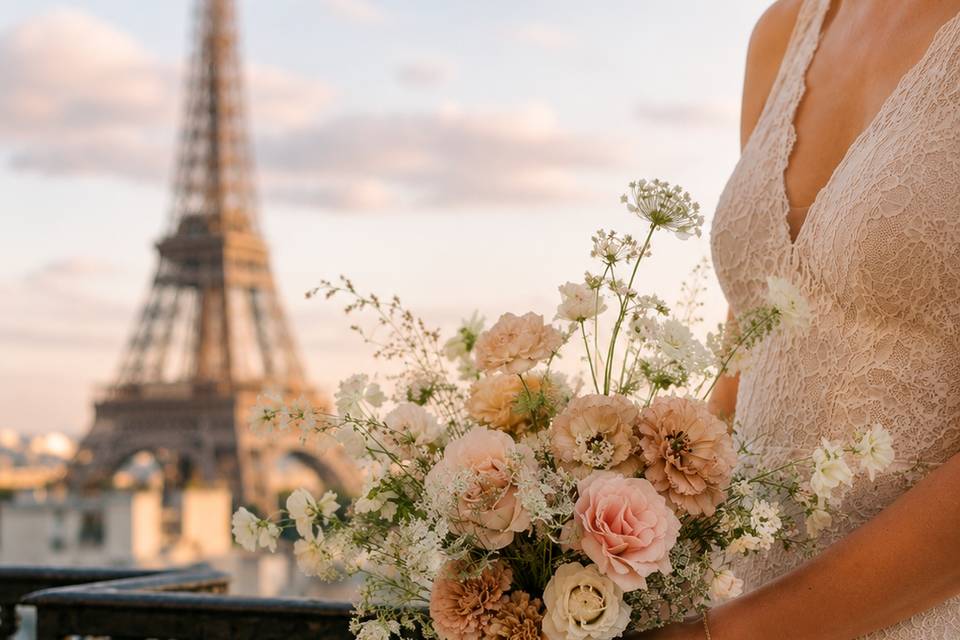 Bouquet Bucolique Tour Eiffel