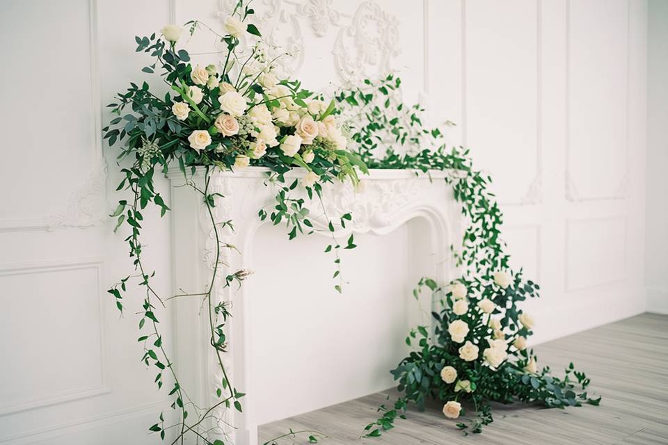 Décor sauvage cheminée