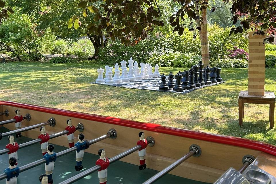 Baby-foot + Jenga + Échecs XL
