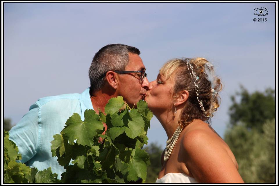 1 baiser au dessus de la vigne