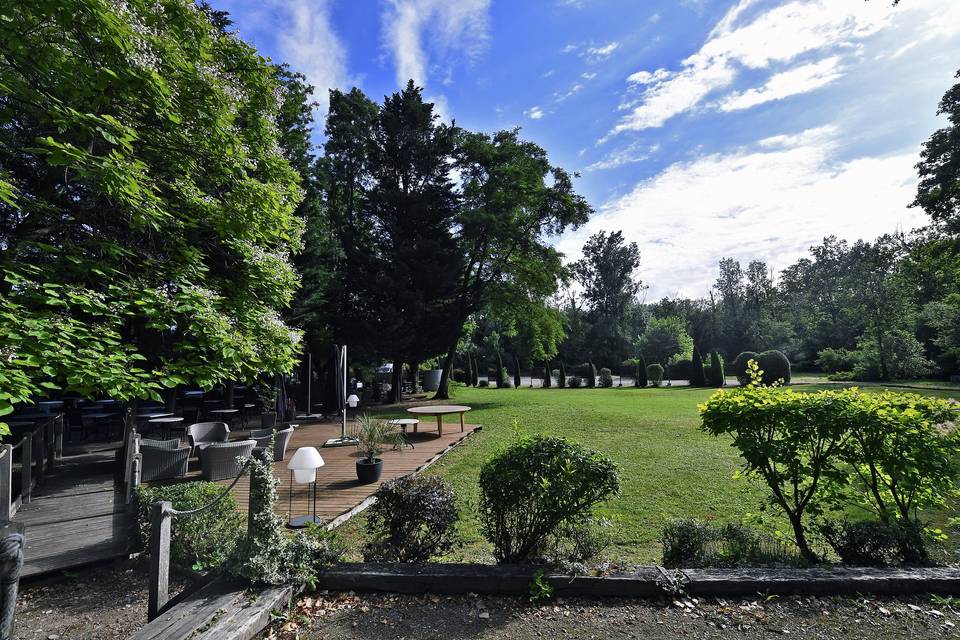 Jardin et terrain de pétanque