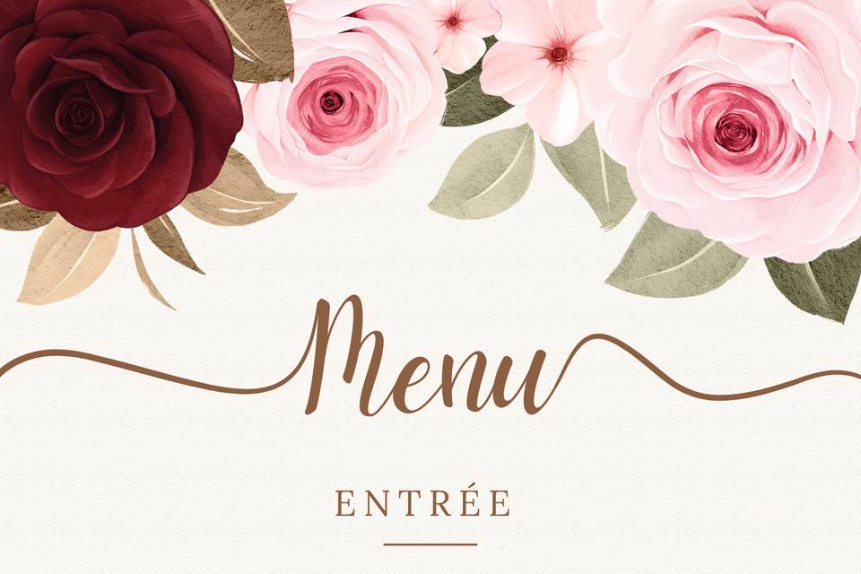 Menu romantique