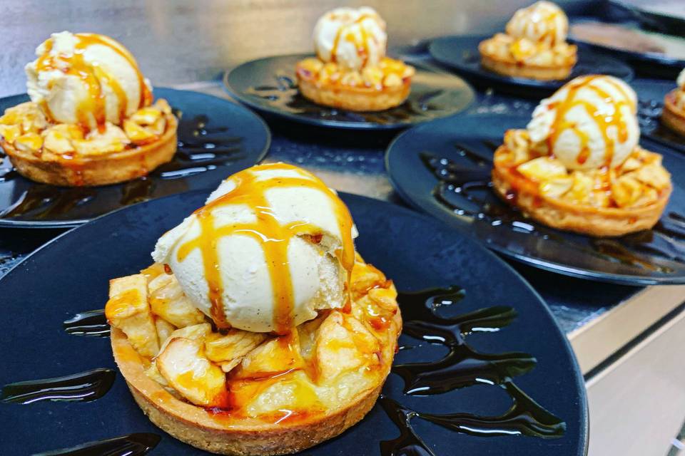 Tarte pomme caramel vanillé