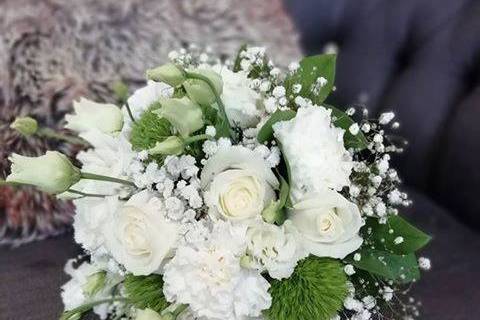 Bouquet blanc et vert