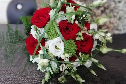 Bouquet rouge et blanc