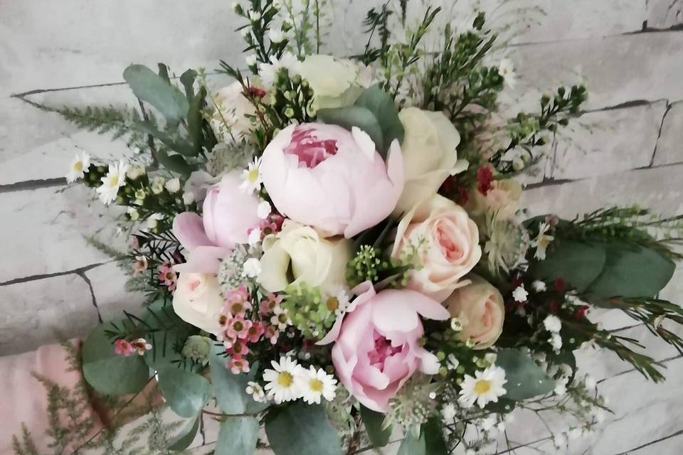 Bouquet champetre rose