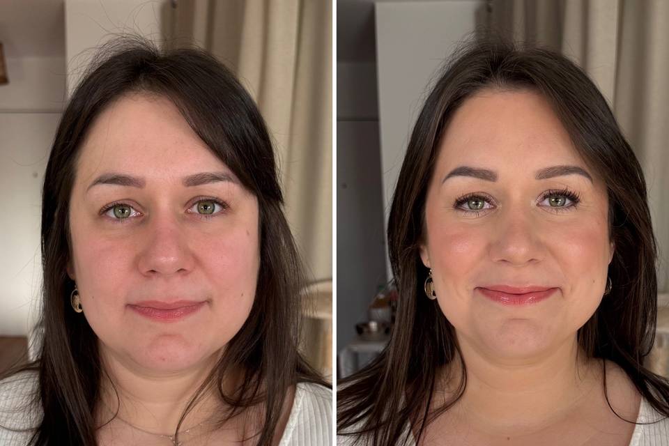 Maquillage avant/apres