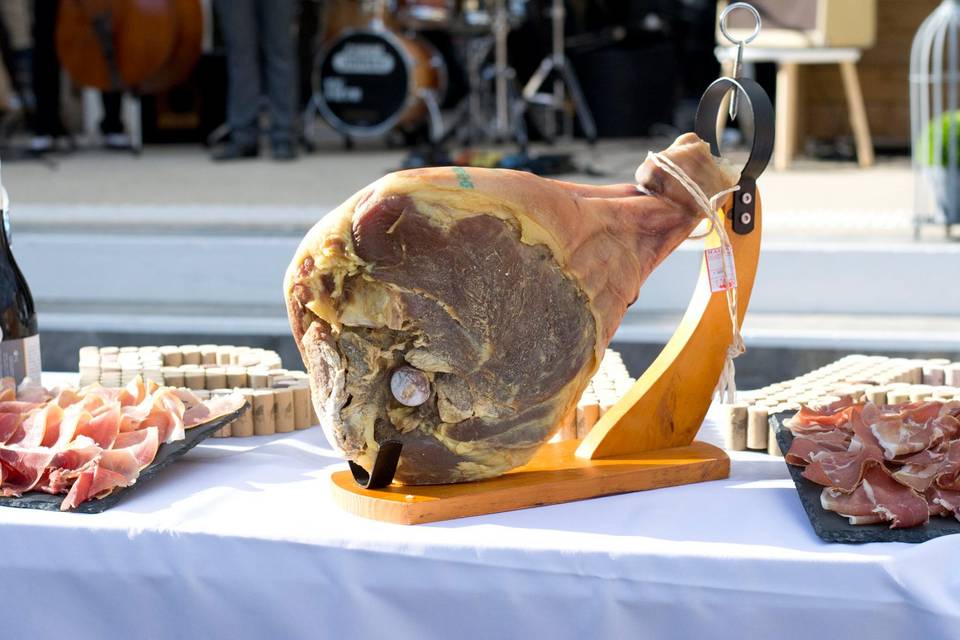 Buffet de vin et champagne