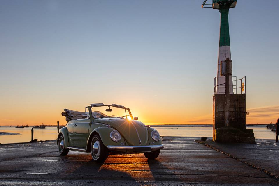 Coccinnelle cabriolet verte