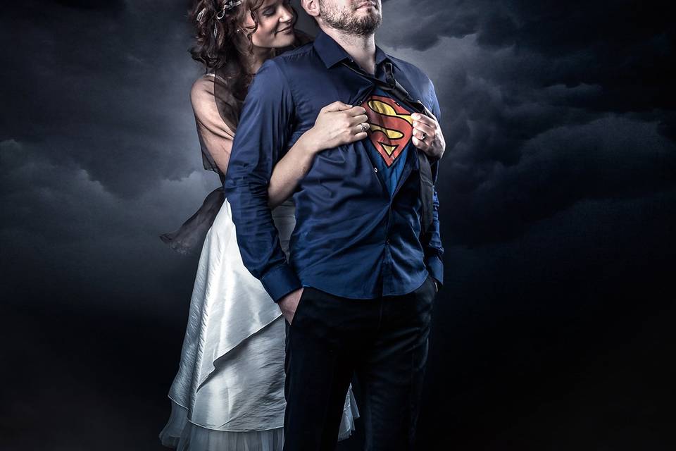 Superhéros just married