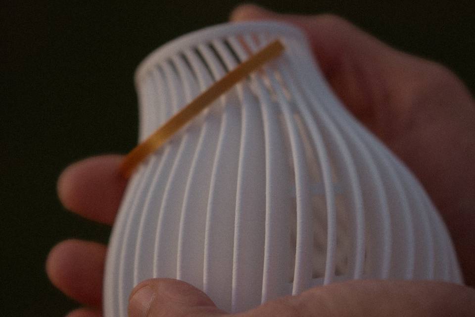Bougeoir blanc