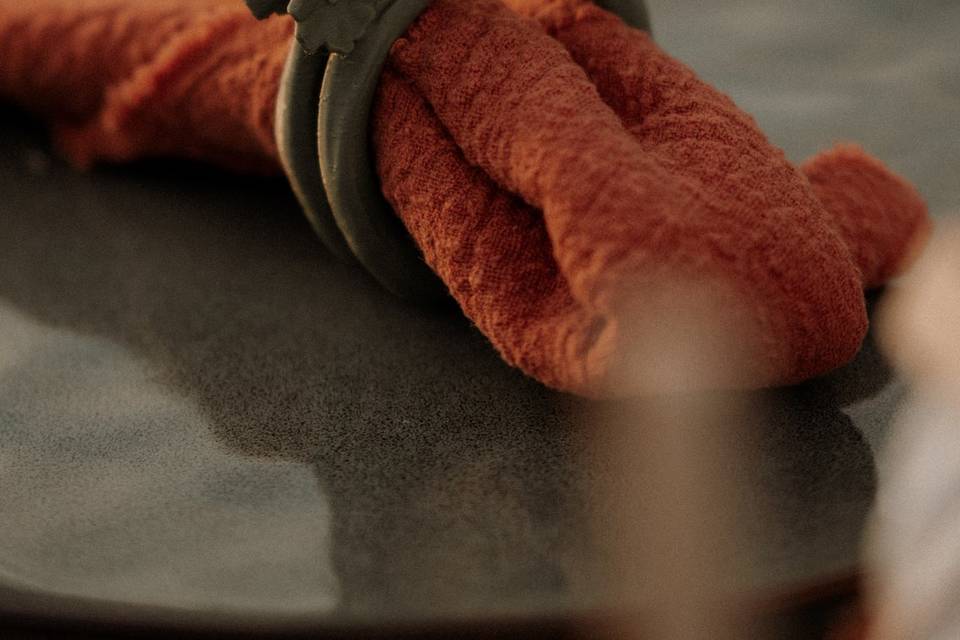 Rond de serviette Terracotta