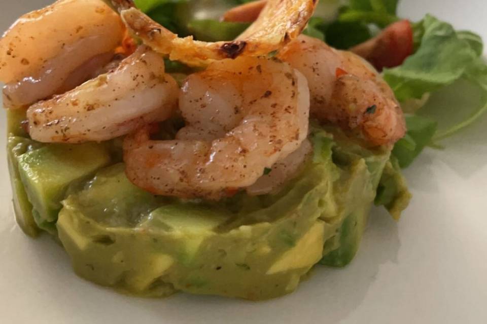 Tartare avocat crevettes