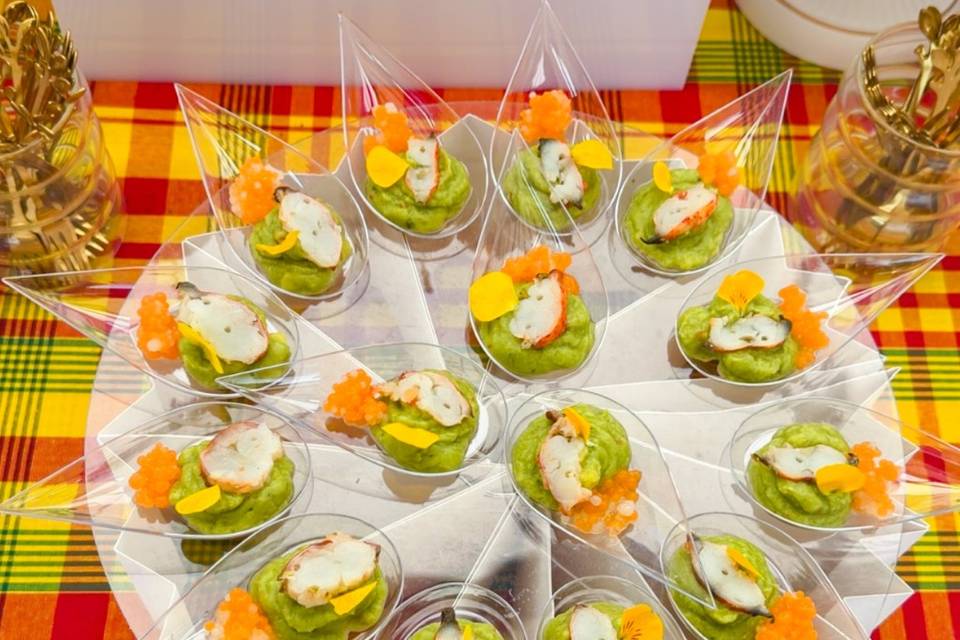 Verrine avocat langouste