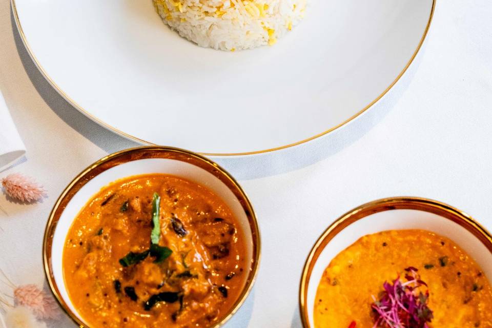 Duo de curry végétariens